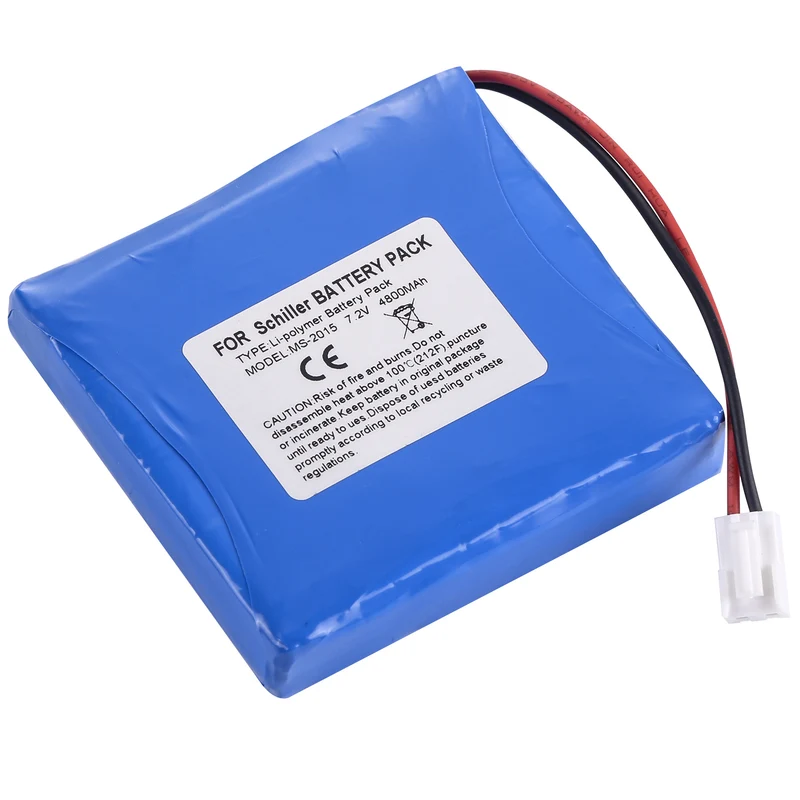 Replacement Battery For Schiller CardioVit AT102+ MS-2007 MS-2015