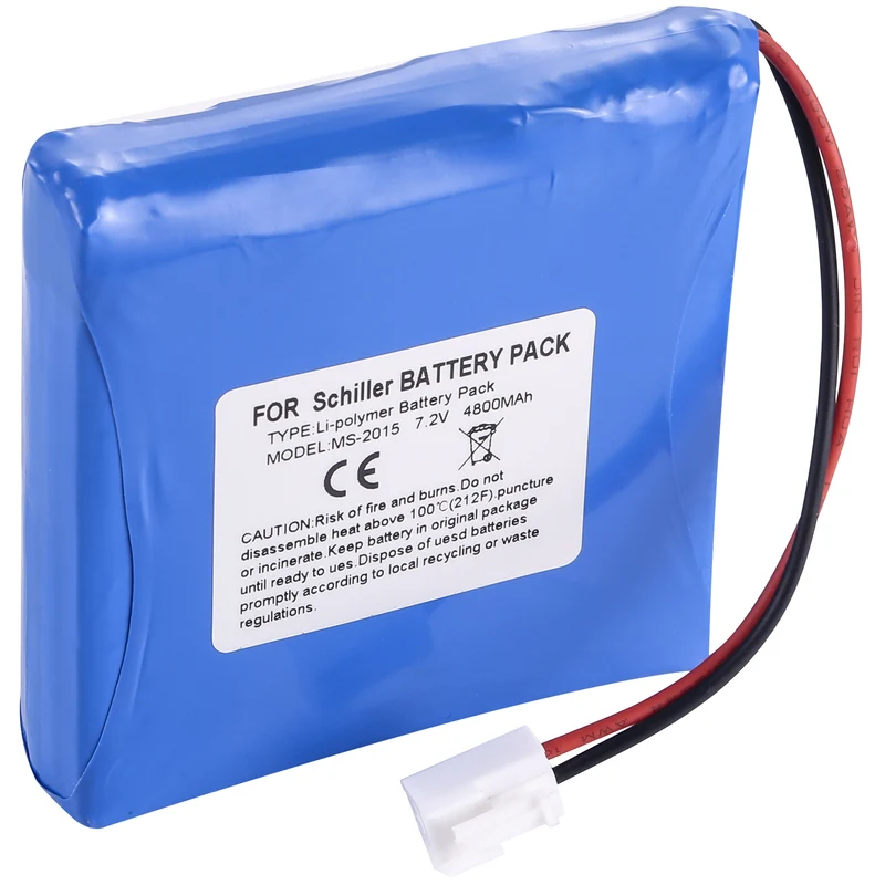 Replacement Battery For Schiller CardioVit AT102+ MS-2007 MS-2015