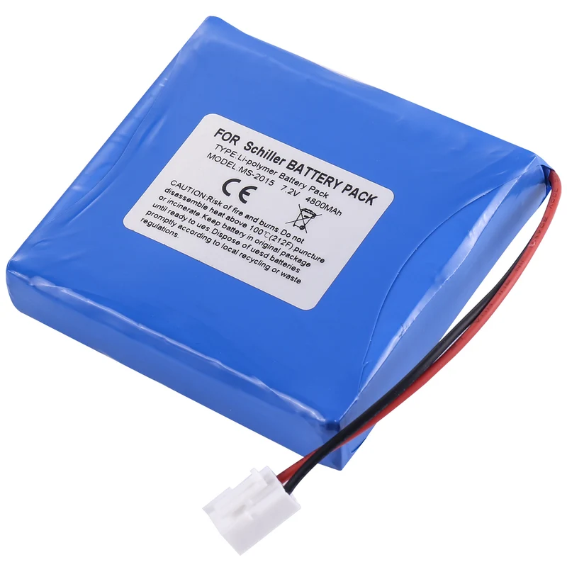 Replacement Battery For Schiller CardioVit AT102+ MS-2007 MS-2015