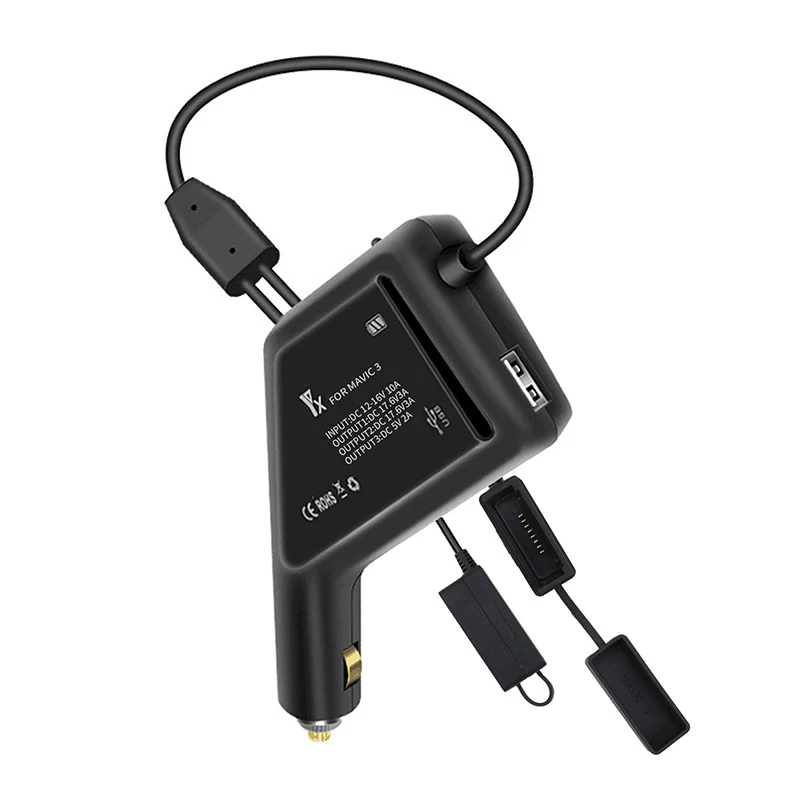 DJI Mavic 3 Car Charger – Dual-Battery Fast Charger