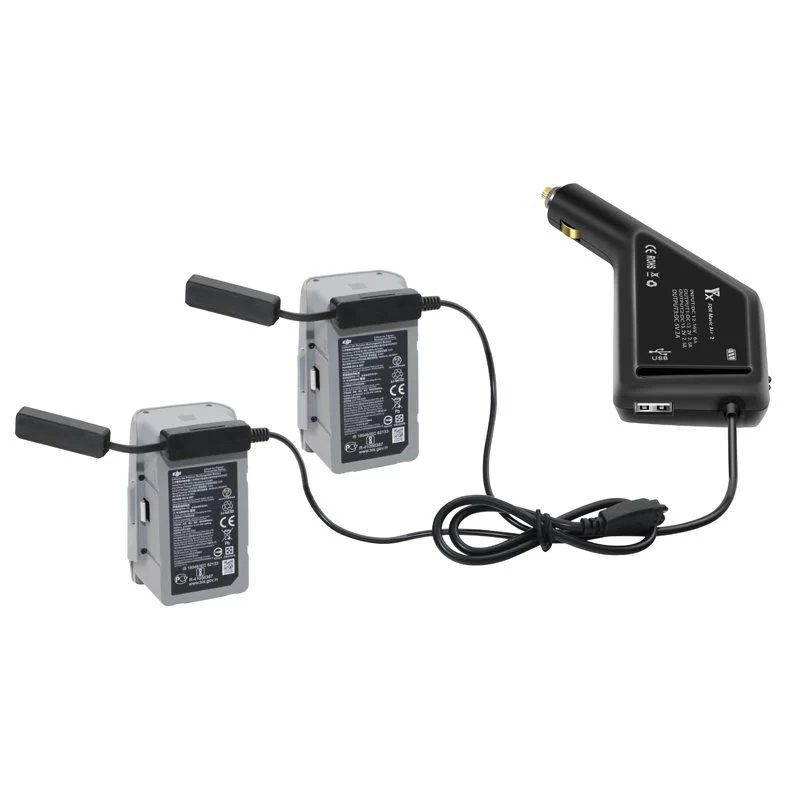 Car Charger for DJI Mavic Air 2S – Dual-Battery & Controller Fast Charger