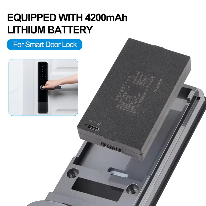 YC04E 4200mAh Replacement Battery For Smart Door Lock