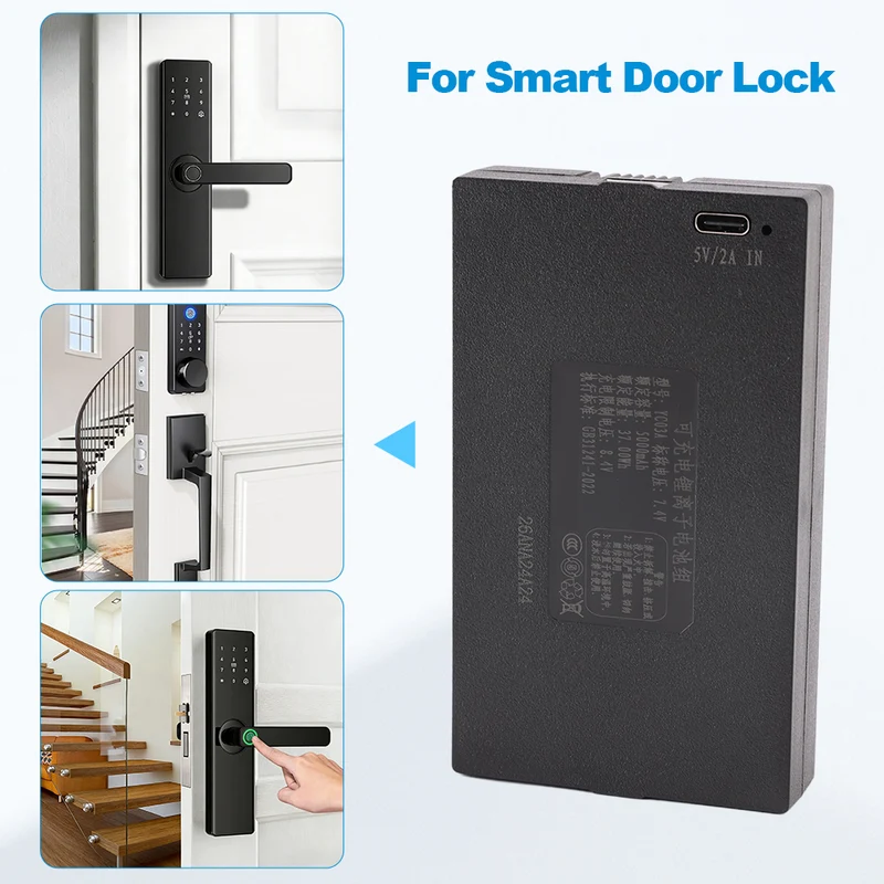 YC03A 5000mAh Replacement Battery For Smart Door Lock