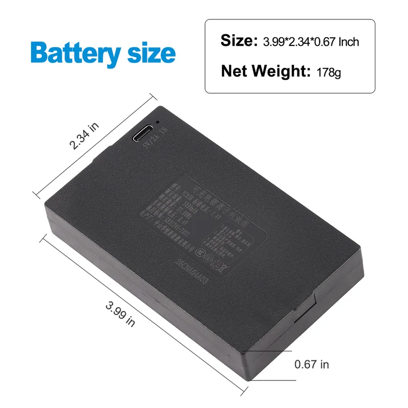 YC03B 5000mAh Replacement Battery For Smart Door Lock