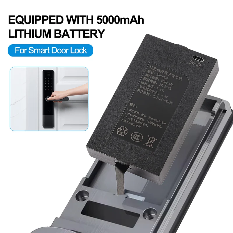 ZNS-09G Replacement Battery For Smart Door Lock
