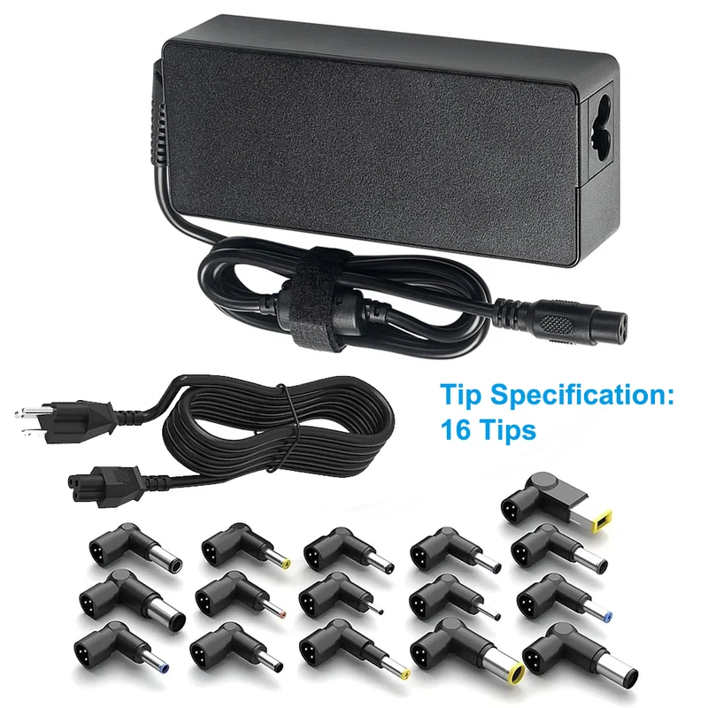 90W 19.5V 4.62A Universal AC Adapter Laptop Charger Compatible with Dell HP Acer Asus Lenovo Notebook