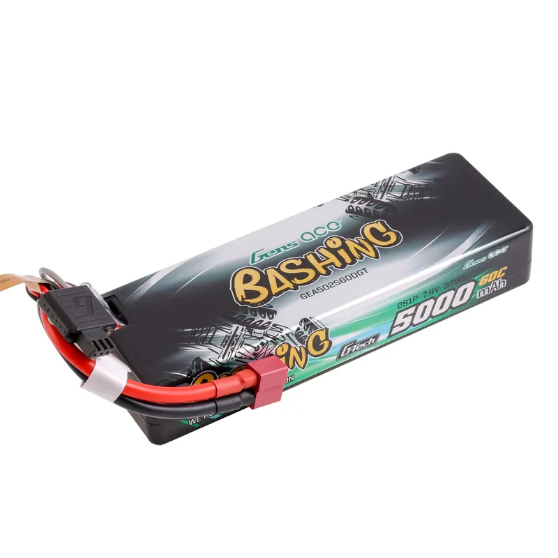 Gens Ace Accu lipo G-Tech 7.4v 5000mAh 60C Dean GEA502S60DGT