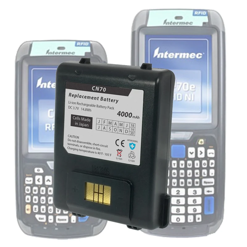 Replacement Battery for the Intermec/Norand CN70 and CN70e Barcode Scanners