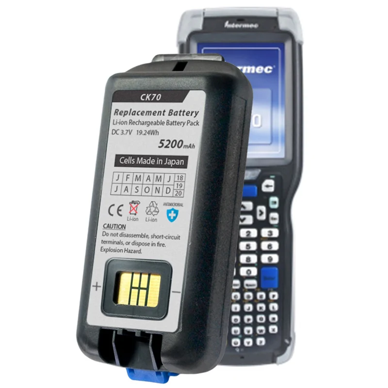 Replacement Battery for the Intermec/Norand CK70 and CK71 Barcode Scanner Extended Capacity
