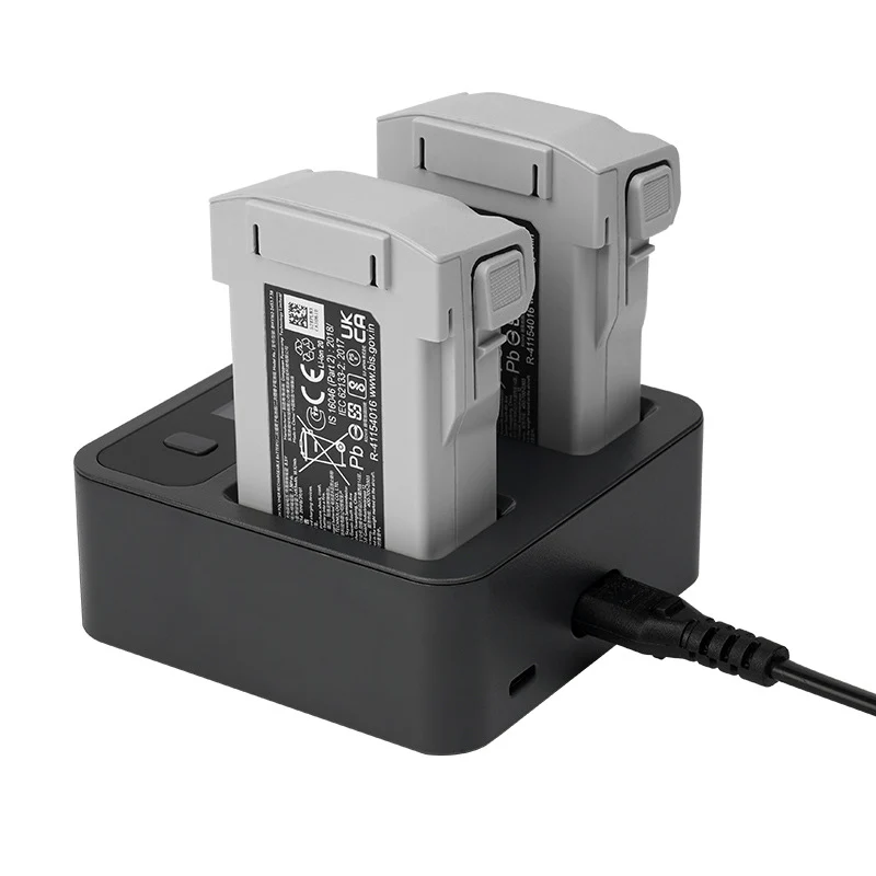 LKTOP 72W Dual-Channel Fast Charger Hub for DJI Mini 4 Pro/Mini 3 Series Batteries with HD Screen & APP Control
