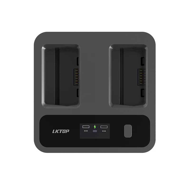 LKTOP 72W Dual-Channel Fast Charger Hub for DJI Mini 4 Pro/Mini 3 Series Batteries with HD Screen & APP Control