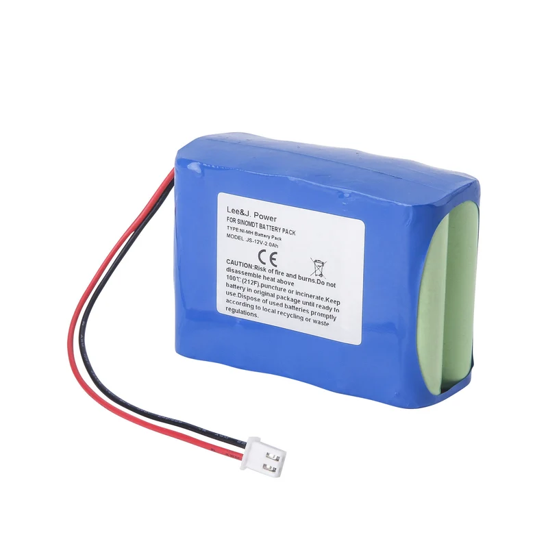 JS-12V-2.0Ah Replacement Syringe Pump Battery For sino SN-50F6 SN-50C6 SN-1500H