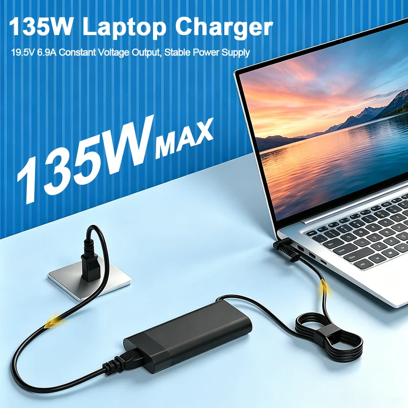 19.5V 6.9A 135W Laptop Charger Power Supply For HP L15534-001