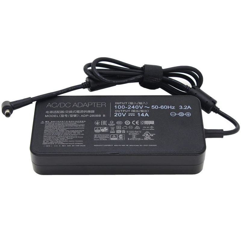 Power Adapter Replacement For ASUS ADP-280BB B 280W 6.0*3.7mm
