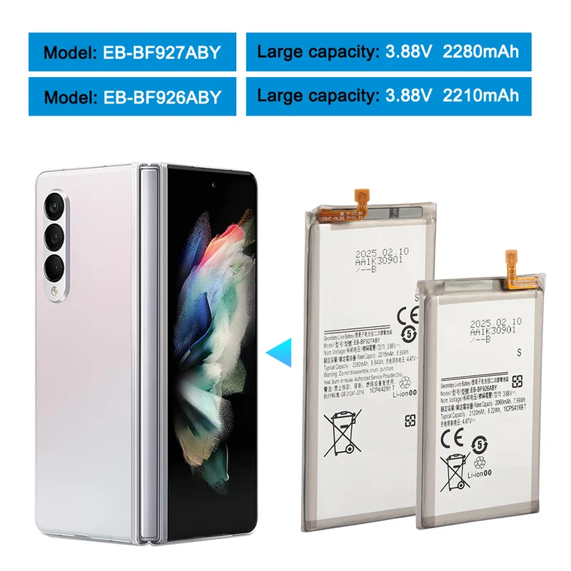 EB-BF926ABY EB-BF927ABY Replacement Battery For Galaxy Z Fold 3 5G F926U