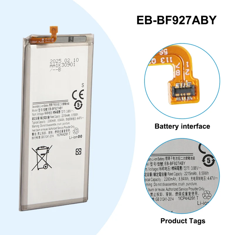 EB-BF926ABY EB-BF927ABY Replacement Battery For Galaxy Z Fold 3 5G F926U