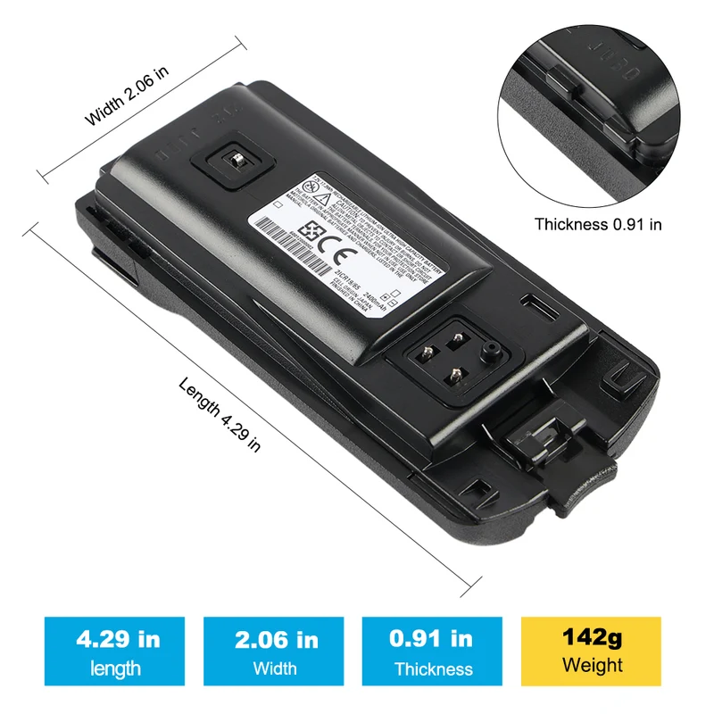 60012000002 Replacement Battery For Motorola A12 A10 A9 A10D