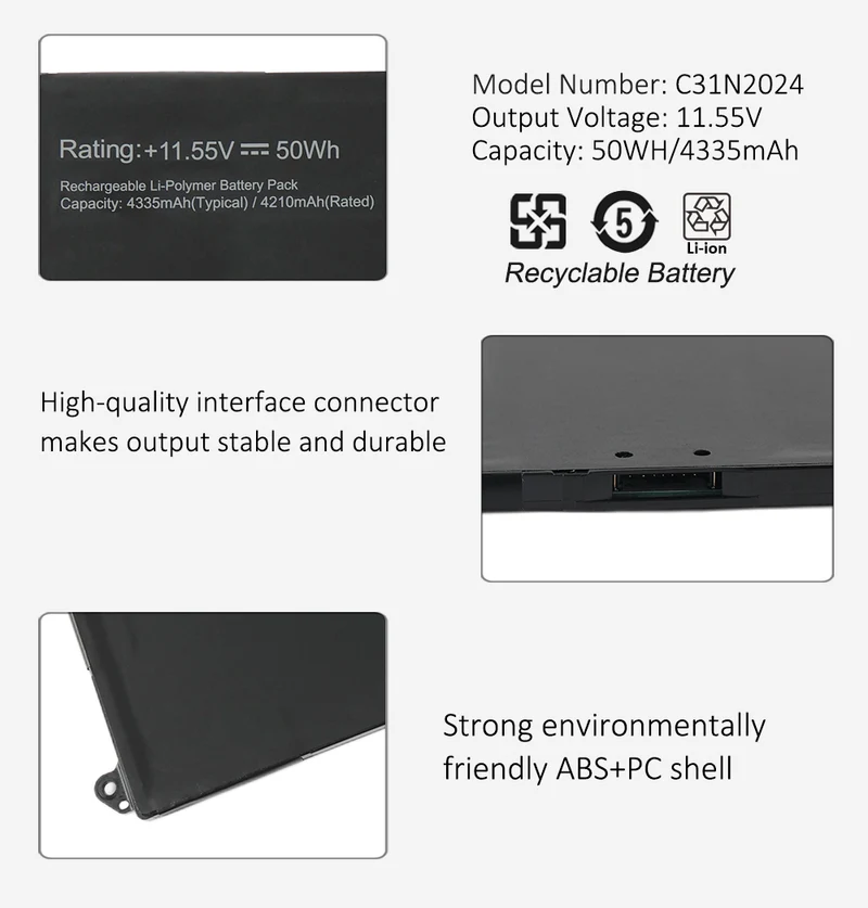 C31N2024 Replacement Battery For Asus Vivo Book 16X K3605VC K3605ZC