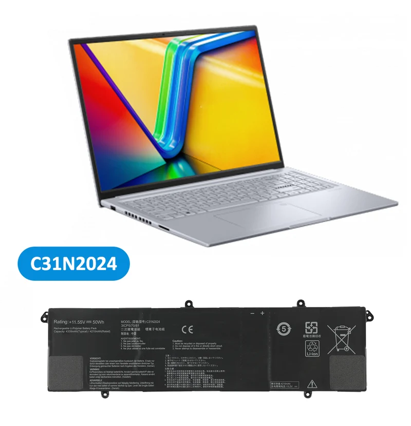 C31N2024 Replacement Battery For Asus Vivo Book 16X K3605VC K3605ZC
