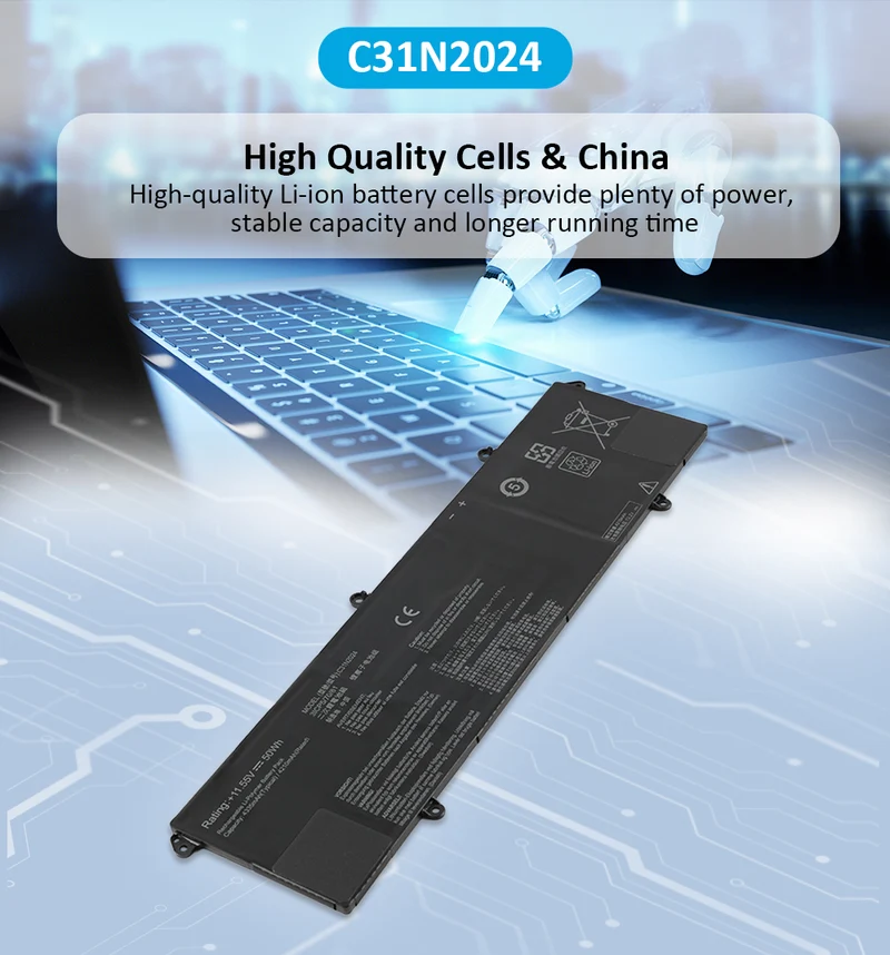 C31N2024 Replacement Battery For Asus Vivo Book 16X K3605VC K3605ZC