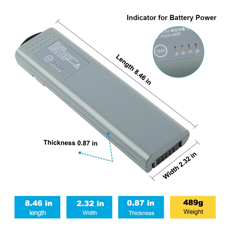 FLEX-3S3P-6 Battery for GE Healthcare B105 B125 B650
