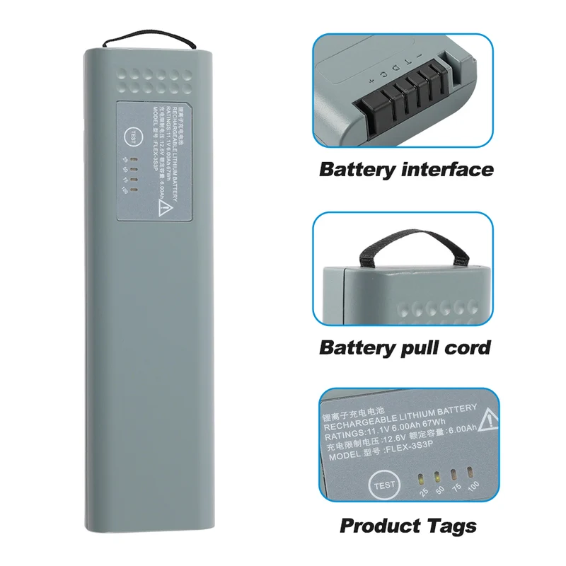 FLEX-3S3P-6 Battery for GE Healthcare B105 B125 B650