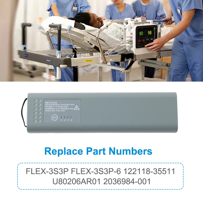 FLEX-3S3P-6 Battery for GE Healthcare B105 B125 B650