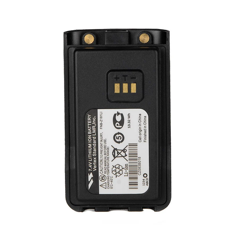 FNB-Z181LI Walkie Talkie Battery For Vertex EVX-C31 EVX-C34 VZ-30 VZ-30-G6-4 VZ-30-D0-5