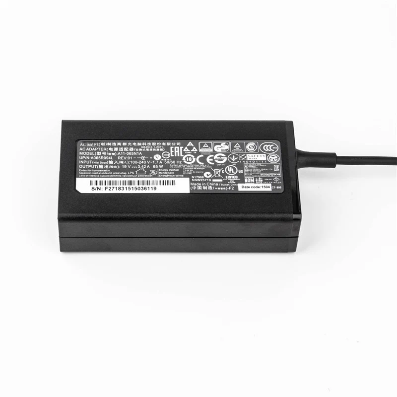 A11-065N1A Power Adapter Replacement For Acer Spin 3 SP314-54N-56S5 135W 3.0*1.1mm
