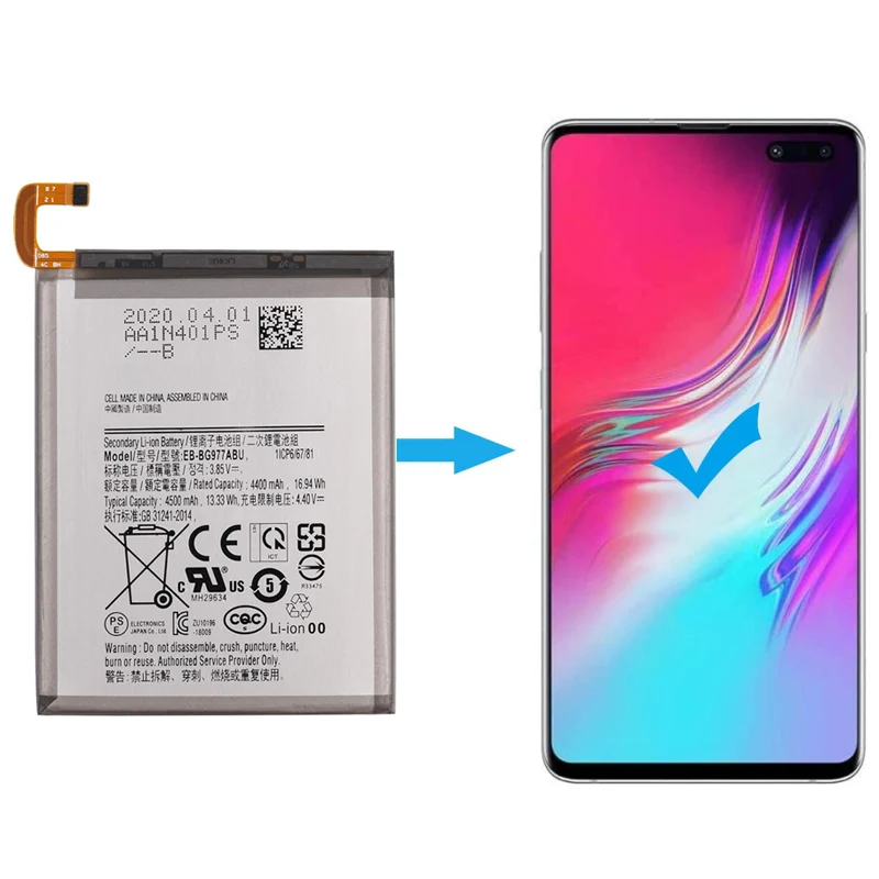 EB-BG977ABU Replacement Battery For Samsung Galaxy S10 5G SM-G977