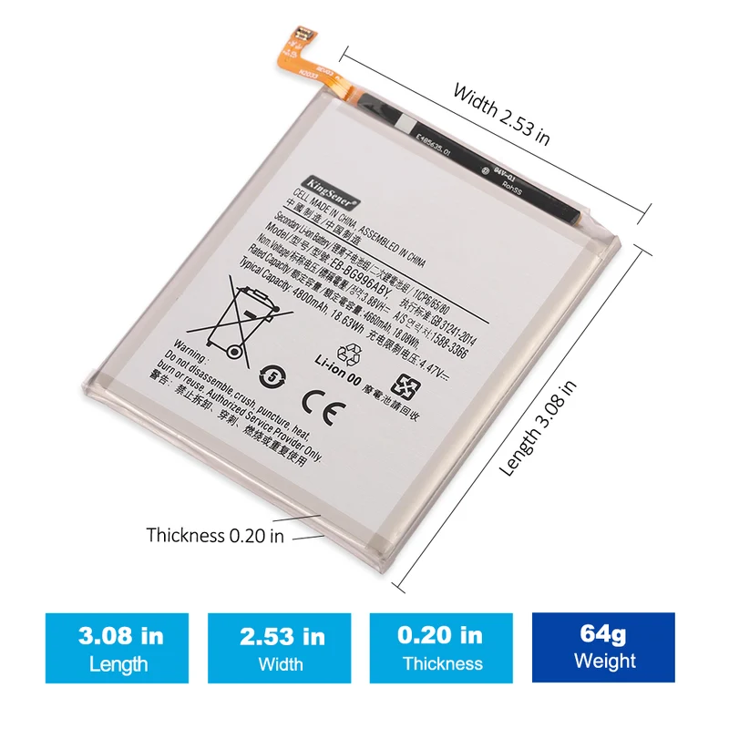 EB-BG996ABY Replacement Battery For Samsung Galaxy S21+ Plus 5G SM-G996
