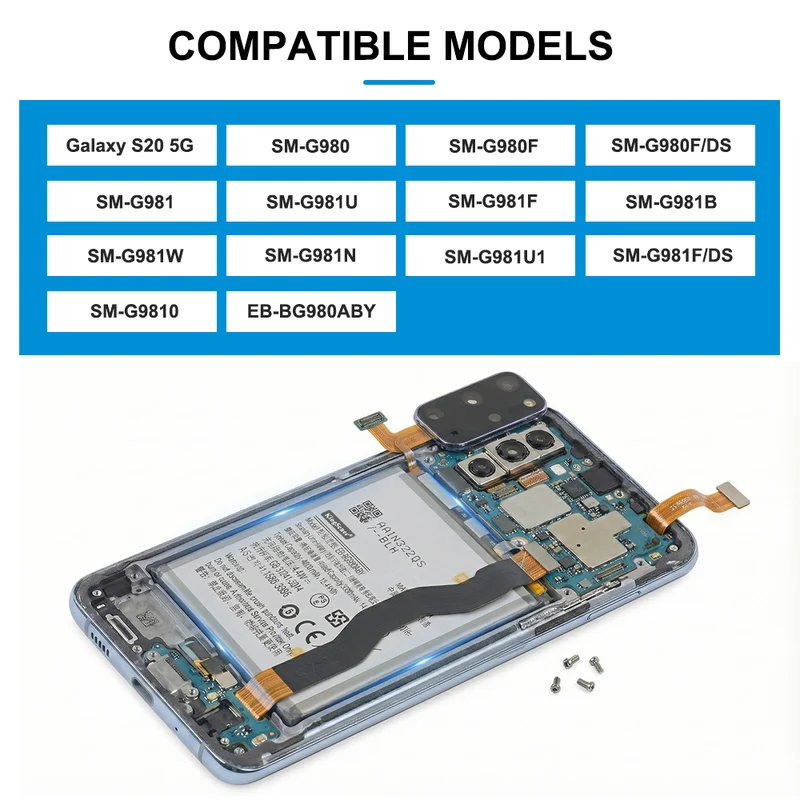 EB-BG980ABY Replacement Battery For Samsung Galaxy S20 5G SM-G981U