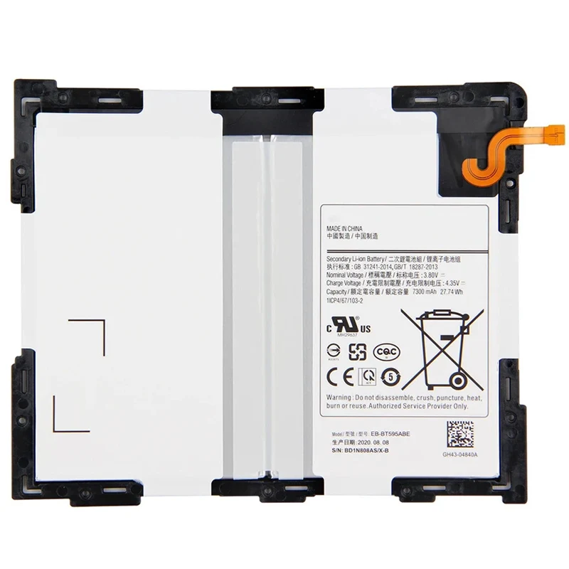 EB-BT595ABE Replacement Battery For Samsung Galaxy Tab A2 10.5 SM-T590