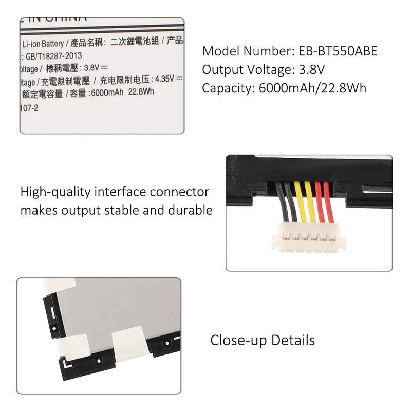 EB-BT550ABA Replacement Battery For Samsung Galaxy Tab A 9.7" SM-T550