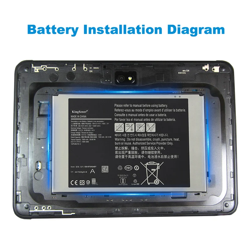 EB-BT545ABY Replacement Battery For Samsung Galaxy Tab Pro Active SM-T545