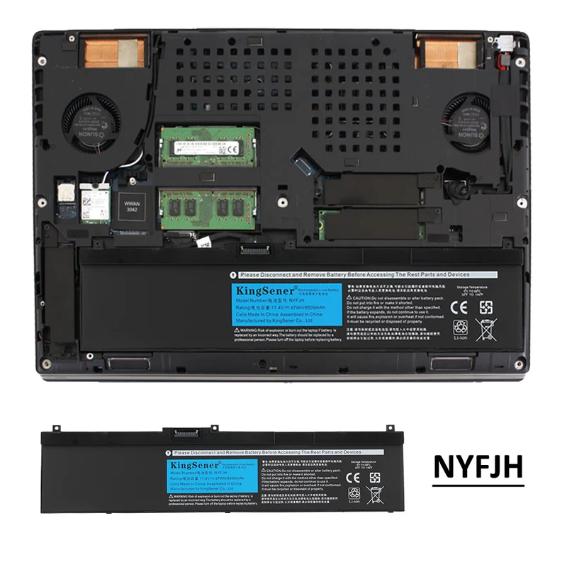 NYFJH GW0K9 Replacement Battery For Dell Precision 7740 Series