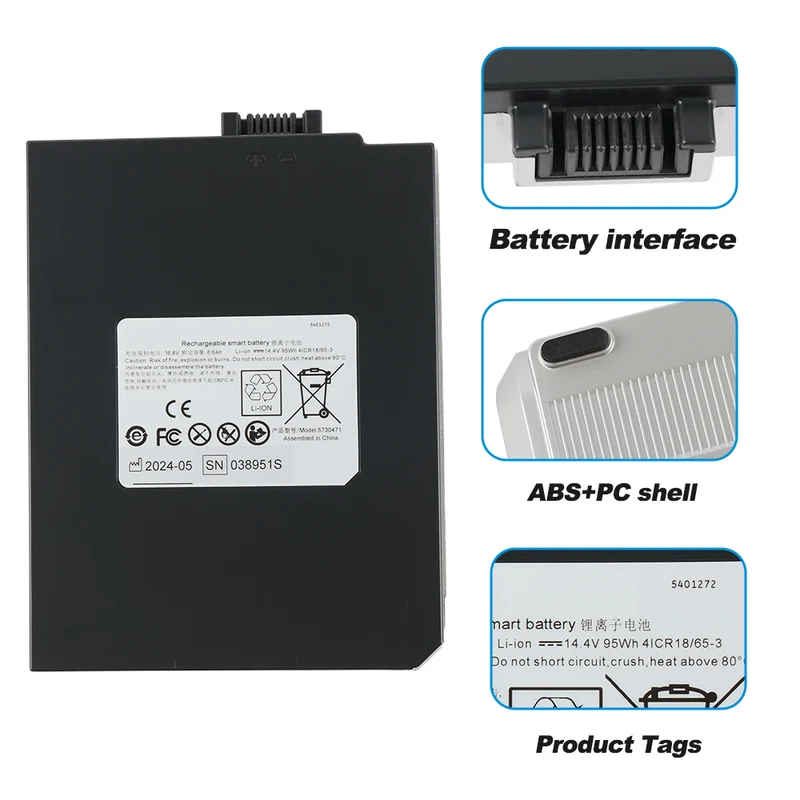 KTI302054 Replacement Battery For GE VIVID Q/VIVID I Color ultrasound battery