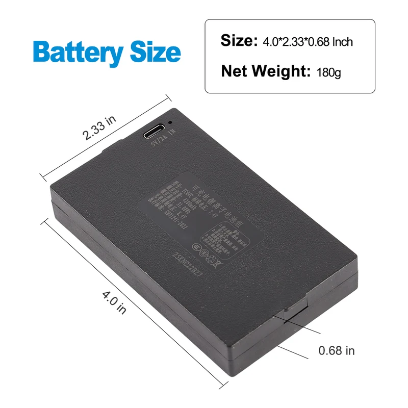 YC04C 4200mAh Replacement Battery For Smart Door Lock