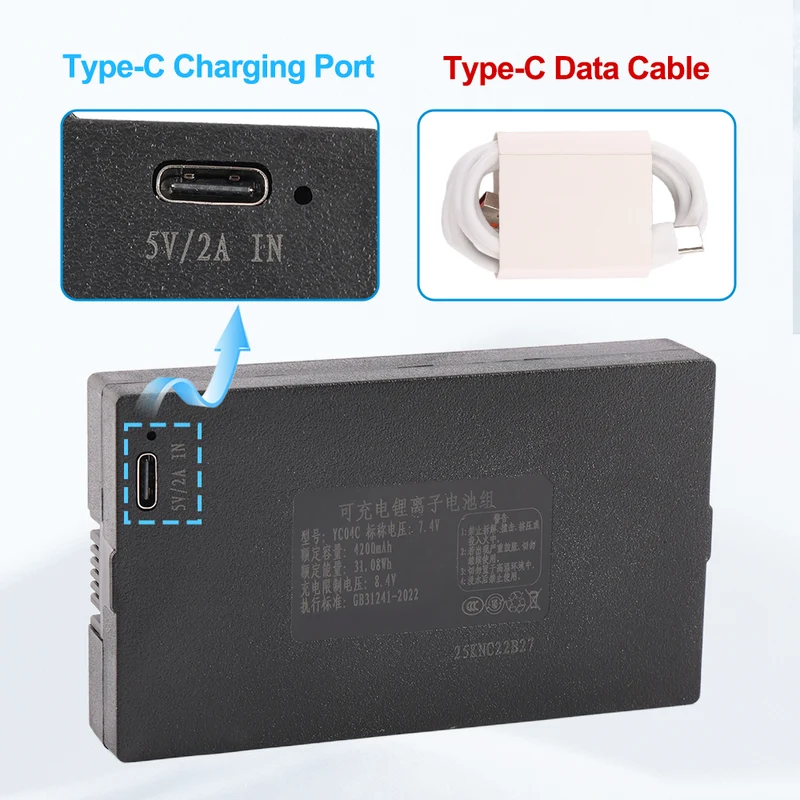 YC04C 4200mAh Replacement Battery For Smart Door Lock