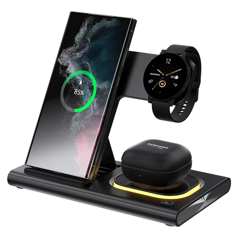 3-in-1 Wireless Charger with Fast Charging & Multi-Function