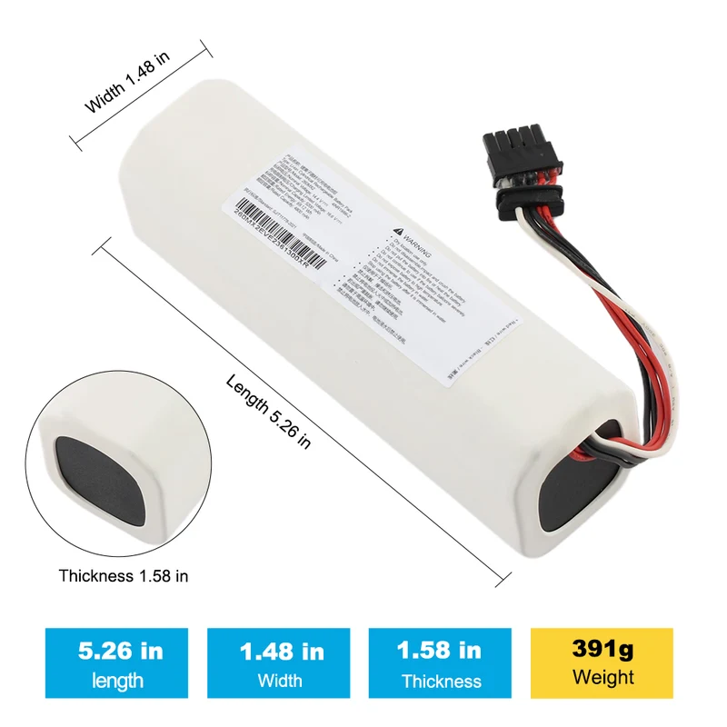 260MX2 Rechargeable Battery For Xiaomi Mijia Vacuum Cleaner Pro 2 (MJSTS1)