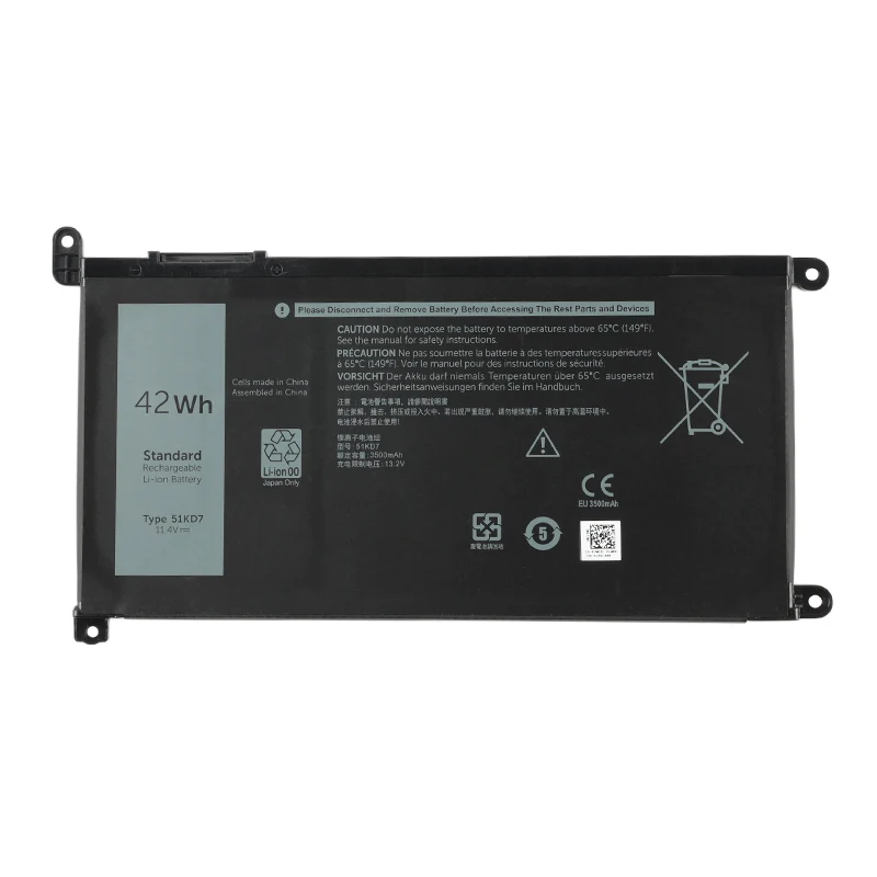 51KD7 Replacement Battery For Dell Chromebook 11 3100 3180 3189 5190