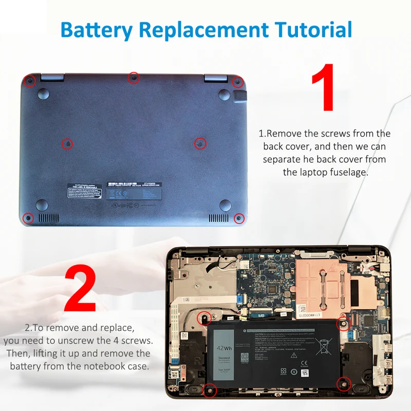 51KD7 Replacement Battery For Dell Chromebook 11 3100 3180 3189 5190