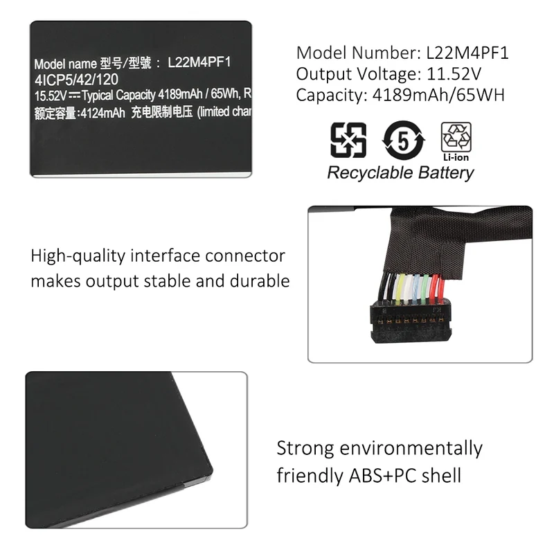 L22C4PF1 Replacement Battery For Lenovo Yoga Slim 6-14APU8