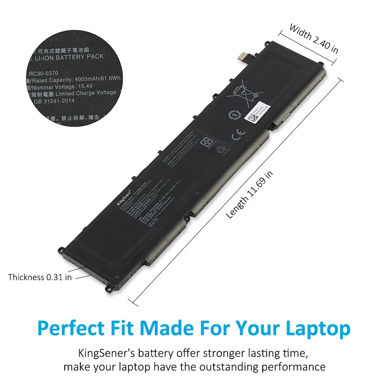 RC30-0370 Battery for Razer Blade 14 2021 2022 Laptop