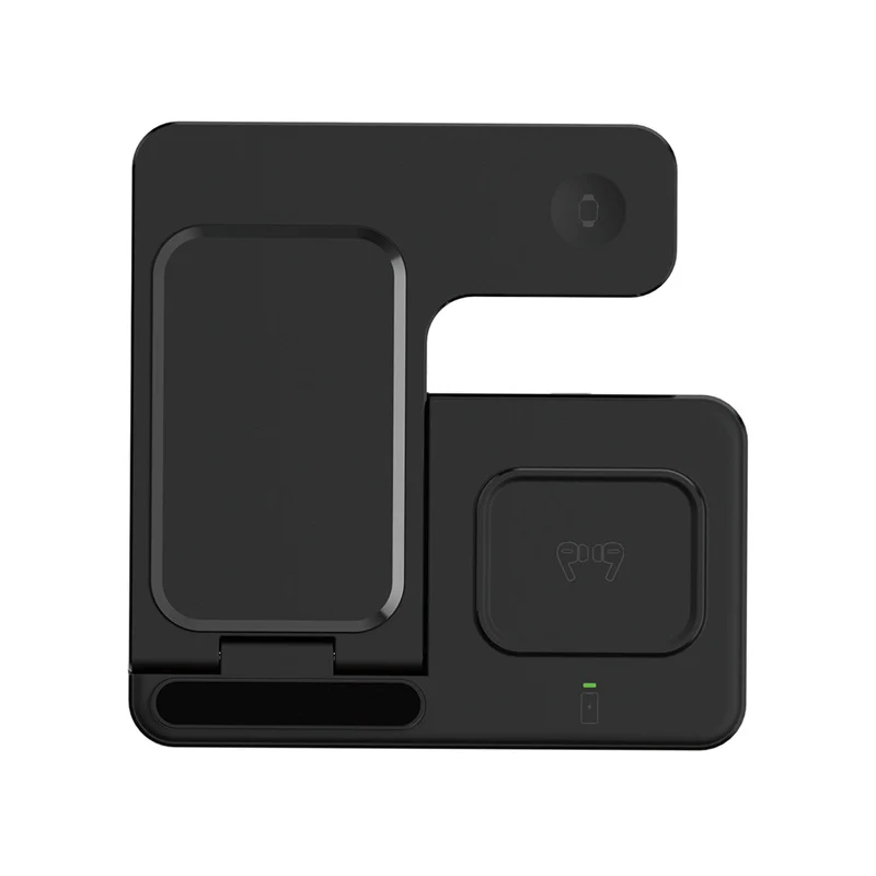 3-in-1 Wireless Charger for iPhone/Apple Watch/AirPods, Fast Charging Foldable Stand