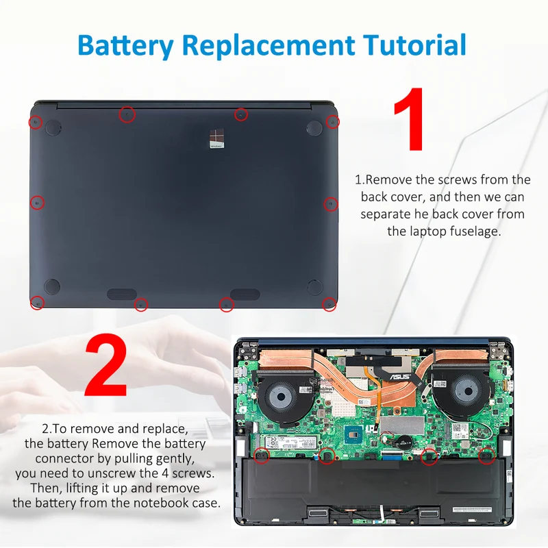 C42N1630 Replacement Battery For Asus Zenbook Pro UX550VE UX550VE-1A UX550VE-BN013T XH71 Series