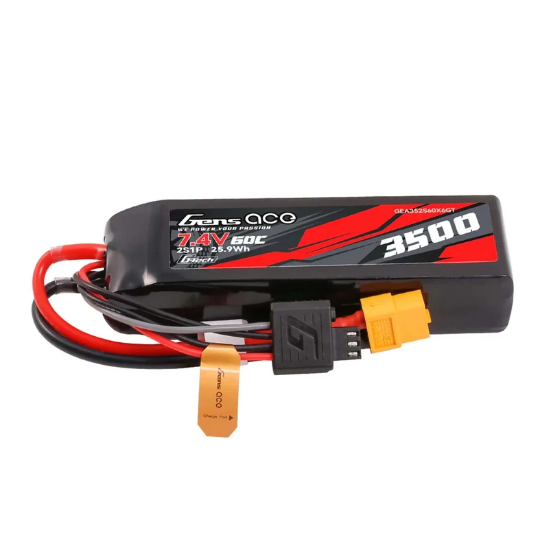Gens Ace Accu lipo G-Tech 7.4v 3500mAh 60C XT60 GEA352S60X6GT