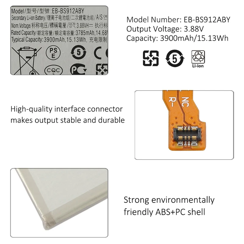 EB-BS912ABY Replacement Battery for Samsung Galaxy S23 5G SM-S911B