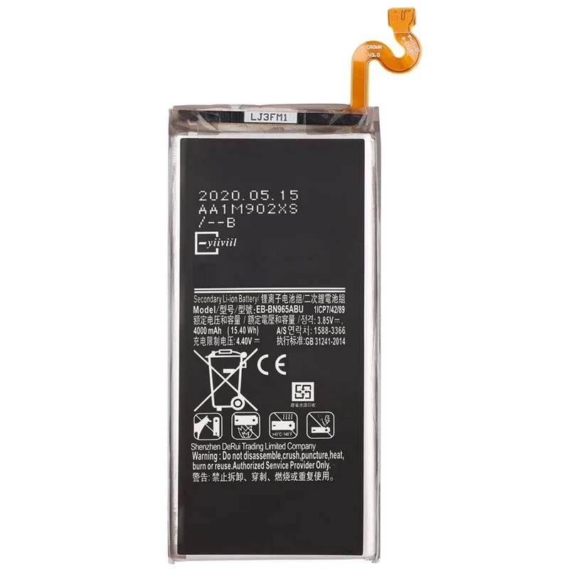 EB-BN965ABU Replacement Battery for Samsung Galaxy Note 9 N960
